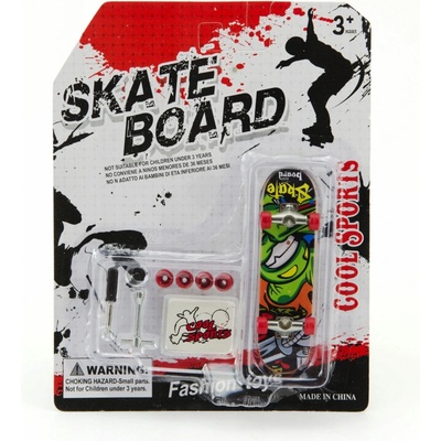 Teddies Skateboard prstový plast 10cm s doplňky asst
