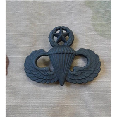 Armáda U.S. Odznak US PARACHUTIST Master - ČERNÝ