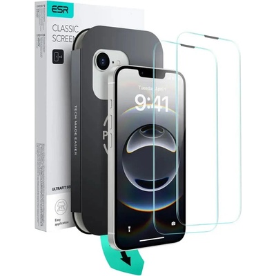 ESR Калъф от закалено стъкло ESR UltraFit от 2 комплекта за iPhone 13 / 13 Pro / 14 / 16e (4894240266144)