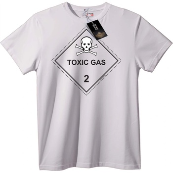 NOONEBRAND Тениска Токсичен газ 2 skull - XL, Black