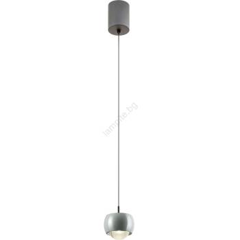 Redo Group 01-3549 - LED Пендел AVES LED/12W/230V Ø 9, 6 см CRI 90 сив (UN1642)
