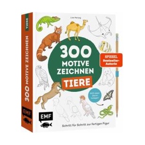 300 Motive zeichnen - Tiere | Lise Herzog (ISBN: 9783745933215)