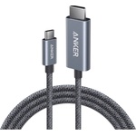 Anker Кабел с поддръжка на 4K за свързване от USB-C към HDMI - Anker Nano Braided 4K 60Hz USB-C to HDMI Cable (тъмносив) (180 см) (A87E0H12)