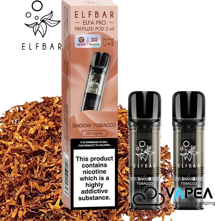snow tobacco elf bar Elf Bar ELFA Pods 2Pack Snow Tobacco od 9,9 €