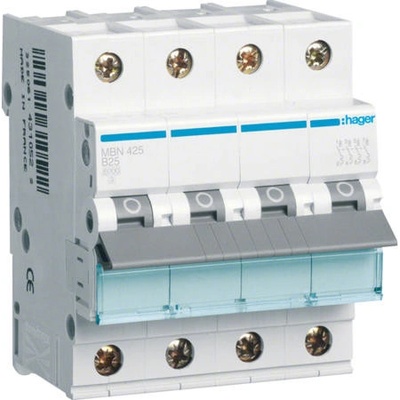 Hager MBN425 4 pól. 25A, char.B, 6 kA