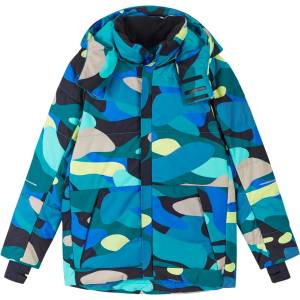 Reima Детско пухено яке Reima Kid's Down Jacket Ranua Print Down jacket - Aquatic Blue - размер 116 (EU) (703-7593-0113)