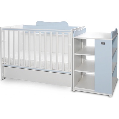Lorelli Трансформиращо се легло 190/82 Lorelli - Multi, Бяло/Baby Blue (10150570039A)