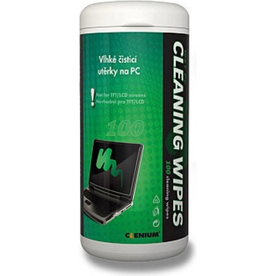 CLENIUM Vlhké utěrky na PC v dóze 100 ks