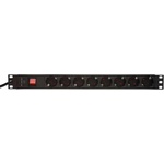 Conneu Разклонител 8 гнезда шуко за монтаж в комуникационен шкаф, 19" 1u, pvc (9-2519 pdu8gspvc)