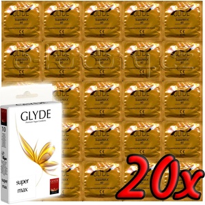 GLYDE Super Max - Premium Vegan Condoms 20 pack