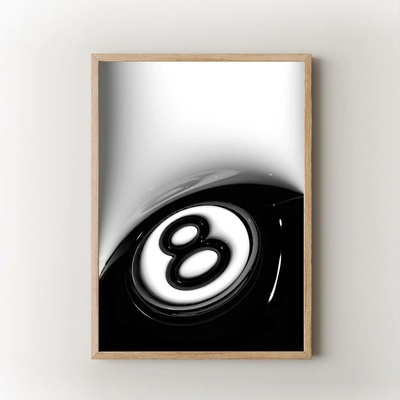 8ball Velikost: 70x100 cm, Rám: Přírodní
