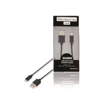 Sweex SMCA0312-00 USB A M - 8-pin Lightning, 1m, černý