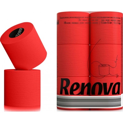 RENOVA Black Label červený 3-vrstvý 6 ks