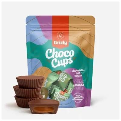 Grizly Choco Cups mléčná čokoláda karamel & máta 120 g