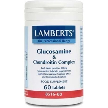 LAMBERTS ЛАМБЕРТС ГЛЮКОЗАМИН, ХОНДРОИТИН КОМПЛЕКС 60 ТАБЛ / LAMBERTS GLUCOSAMINE & CHONDROITIN COMPLEX 60tabs