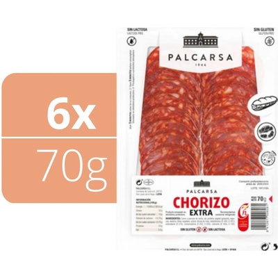 Palcarsa Chorizo extra krájené 6 x 70 g