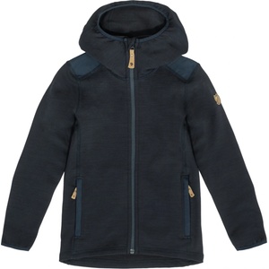 Fjällräven Детско поларено яке Fjällräven Kid's Keb Fleece Hoodie Wool jacket - Dark Navy - размер 146 (EU) (703-2021-0216)