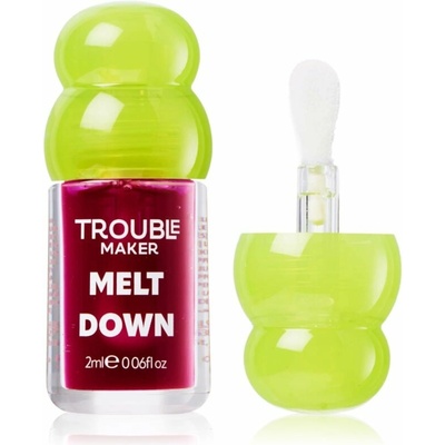 Trouble Maker Melt Down Lip Oil olej na pery Tipping Point Purple 3 ml