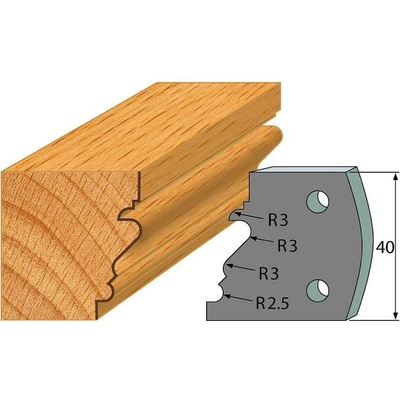 IGM profil 122 - pár omezovačů 40x4mm SP