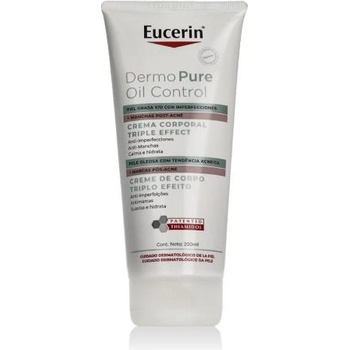 Eucerin DermoPure Triple Effect Body Cream крем за тяло против акне и следи от акне 200 ml за жени