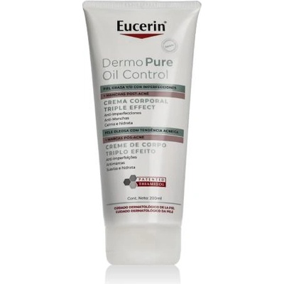 Eucerin DermoPure Triple Effect Body Cream крем за тяло против акне и следи от акне 200 ml за жени