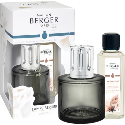 Maison Berger Paris Dárková sada katalytická lampa Aroma Relax šedá + náplň Sladký Orient 250 ml – Zboží Dáma