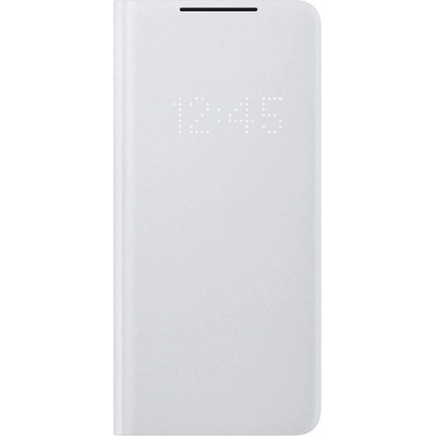 Samsung LED View Cover EF-NG998PJ - оригинален калъф през който виждате информация от дисплея за Samsung Galaxy S21 Ultra (светлосив)
