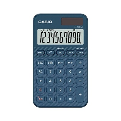 Casio Kalkulačka SL 310 YC NY, modrá duálne napájanie