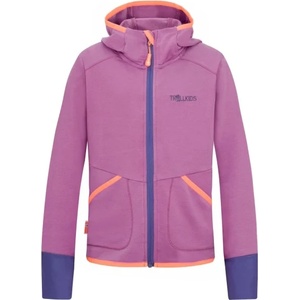 TROLLKIDS Детско поларено яке Trollkids Girl's Saltfjord Jacket Training jacket - Mallow Pink / Papaya / Violet Blue - размер 98 (EU) (704-3537-0312)