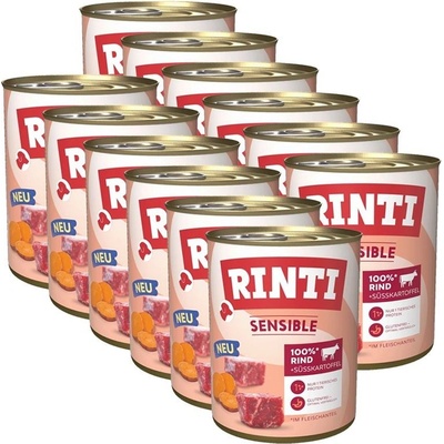 Rinti Sensible Adult hovädzie & sladký zemiak 12 x 800 g
