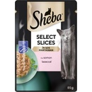 Kapsičky pre mačky Sheba Select Slices losos v šťave 85 g