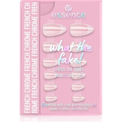 essence WHAT THE FAKE! essence what the fake! umělé nehty 24 ks + essence what the fake! lepidlo na nehty 2 g + essence what the fake! pilník 1 ks + essence what the fake! odmašťovač nehtu 1 ks