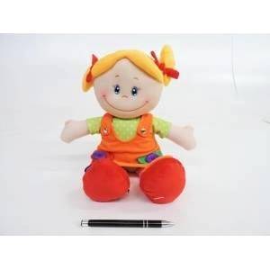 ASKATO Rag doll, 45 cm, cw. motor. pomar. 3+, fol