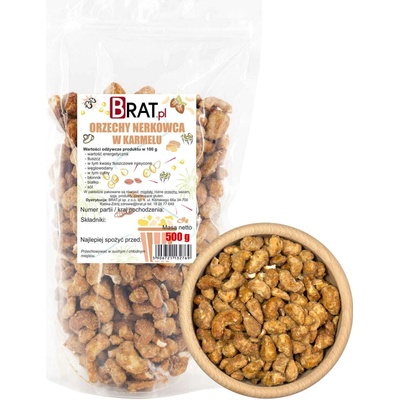 BRAT.PL Kešu oriešky v karameli 500 g