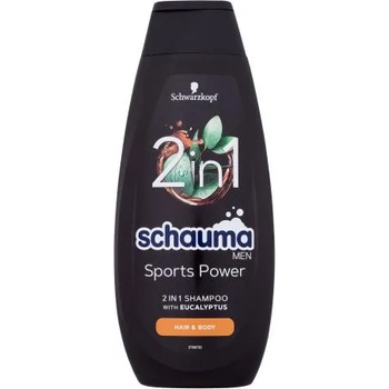 Schwarzkopf Schauma Men Sports Power 2In1 Shampoo 400 ml освежаващ шампоан за коса за мъже