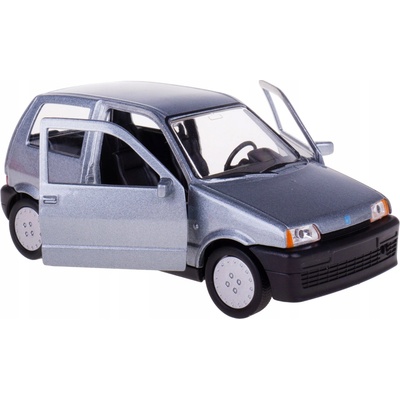 WELLY Fiat Cinquecento model v mierke- 39, strieborný Nex 1:34