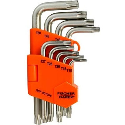 Fischer darex Комплект гаечни ключове Torx, 9 части, FISCHER DAREX 0199919 (0199919)