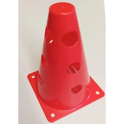 VINEX uzavretý vrchný kužeľ so 4×3 otvormi, 23 cm, červený VINEX