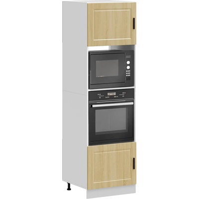 vidaXL Шкафове за фурна 2 бр Porto, дъб сонома, инженерно дърво (3315054)