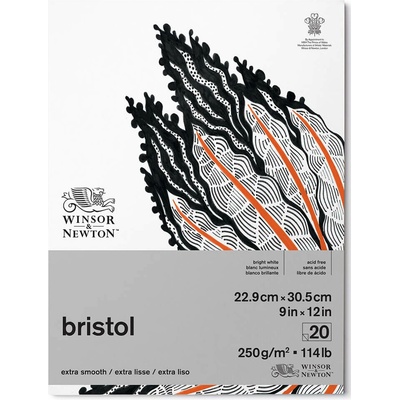 Blok Winsor & Newton Bristol, 250 g/m2 - 23 x 31 cm