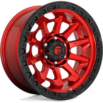 FUEL D695 COVERT 9x18 6x139,7 ET-12 candy red black bead ring