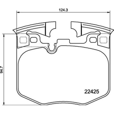 BREMBO Sada brzdových platničiek kotúčovej brzdy P06099