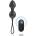 Brilly Glam Vibrating Kegel Beads with Remote Black