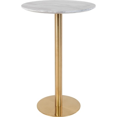 Nordic Living kulatý Ascona 70 cm mramorový / zlatý