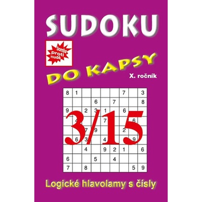 Sudoku do kapsy 3/2015 fialová