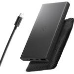 Spigen EA2210 USB + 2 гнезда Type-C 10000mAh, LED индикатор + кабел Type-C, ЧЕРЕН ABA09431 (ABA09431)