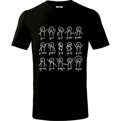 Algebra dance tričko detské čierna