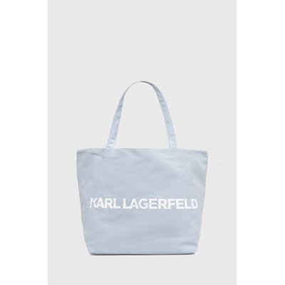 KARL LAGERFELD Памучна чанта Karl Lagerfeld в синьо (240W3870)
