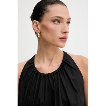 PINKO Памучна блуза Pinko дамска в черно с изчистен дизайн 104953 A2CR (104953.A2CR)