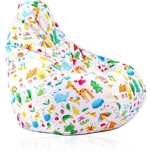 Pufrelax Калъф за пуф круша, 160л. , Nirvana Light - A Colourful World, (Не съдържа пълнеж), водоустойчив, принт